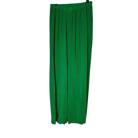 2/$30 NWT PrettyLittleThing Size 6 Green Pleated Trousers Polyester - Picture 10 of 16